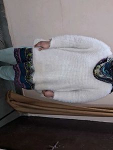 Cozy White Knit Sweater