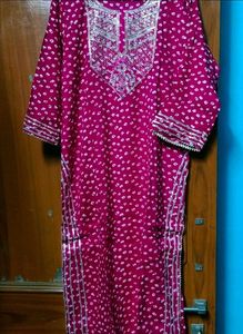 beautiful party wear Kadai kurti pant Dupatta set