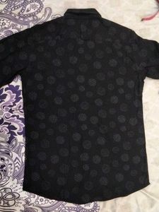 Patterned Black Shirt