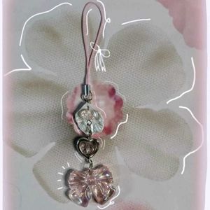 PINTERESTY DUO BOW PHONE CHARMS ♡₊˚ 🦢