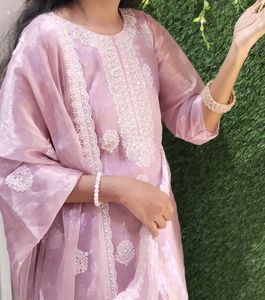 Beautiful lavender emblisshed 3 piece suit perfect