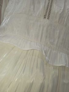 White Long Sleeve Fit &amp; Flare Backless Dress