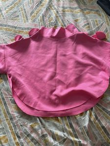 Pink Ruffle Top