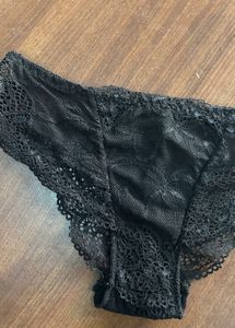 Used Black Lace Panty