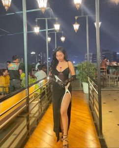 Sleek Black Party Dress