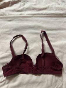 Burgundy Lace Bra