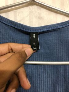 Zaful Blue Crop Top