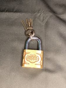 🆕Globe Brass Lock With 3 Keys ( 2inch - 280gms)
