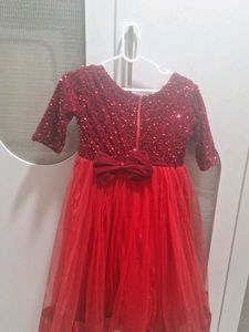 Red Sequin Party Dress