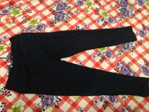 Black Tie-Waist Pants
