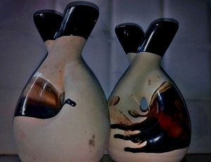 Oval Shape Ceramic Vase