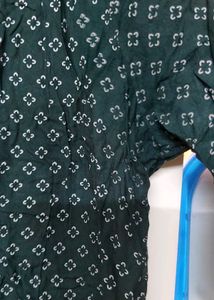 Printed Green Top