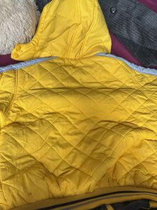 Stylish Yellow Quilted Jacket