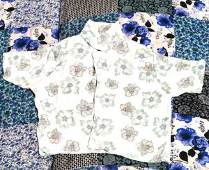Floral Print Short Sleeve Top