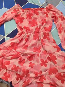 Midi Length Floral Dress