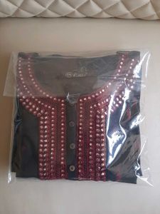 Pistaa Cotton Embroidred A Line
