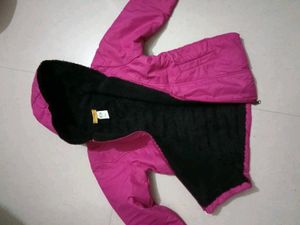 Pink Kids Hooded Jacket