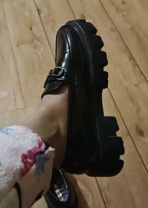 Black Chunky Loafers