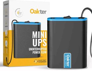 Oakter 12V Mini UPS for WiFi Router/Modem