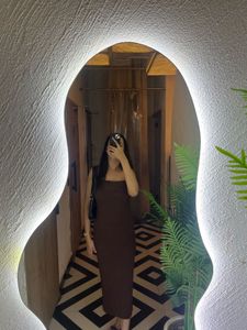 Brown Bodycon Midi Dress