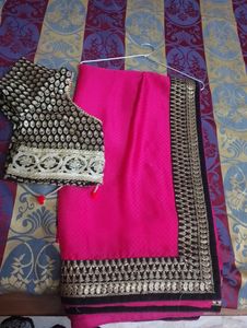 Beautiful Saree With Stitched Blouse