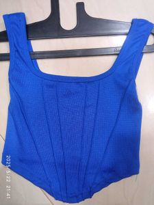 Blue Corset Top