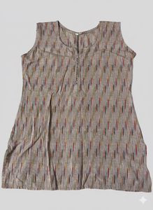 Patterned Sleeveless Top