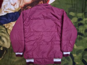 Cute Maroon Padded Jacket