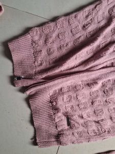 Dusty Rose Knit Cardigan