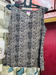 Printed Sleeveless Top