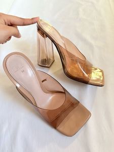 Zara Nude Brown Block Heels