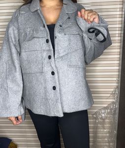 Gray Oversized Jacket