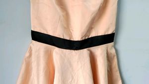Beautiful Light Orange And Black Dress