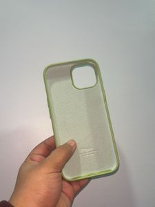 iPhone15 silicon Case - Light Green