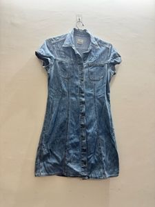 Denim Shirt Dress - Casual Chic