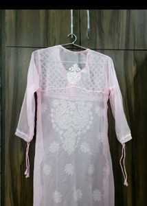 Light Pink Chikankari Kurti