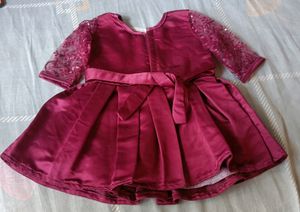 Mauve Beby girl Party frock Like new