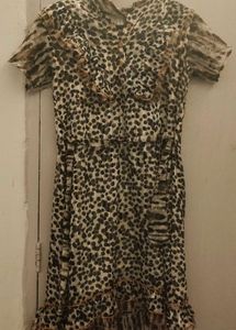 Vintage Animal Print Dress