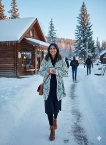 🏔️ZARA Statement Cardigan!🥶AZTEC FROST