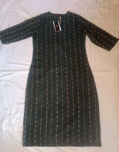Elegant Green Striped Kurta