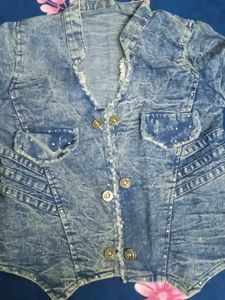 Denim Cropped Jacket