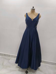 Elegant Navy Blue Gown