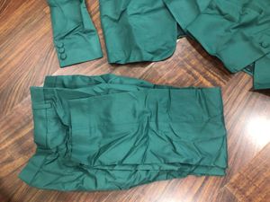 Stylish Green Three Piece Suit Set