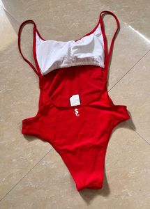 Red Hot Bay Watch Swim Wear Bodysuit Monokini