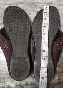 Maroon Flat Slipper