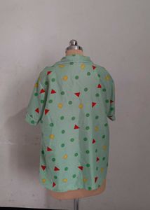 Abstract Geometric Print Pajama Top