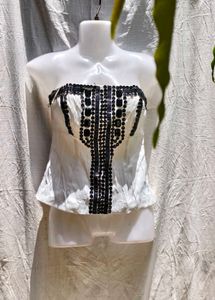 16115 VINTAGE OFF-WHITE CORSET