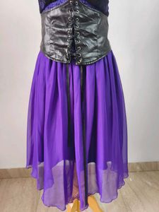 Lace &amp; Chiffon Corset Dress