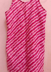 Striped Pink short kurti