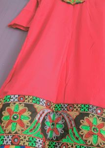 Pink Embroidered Kurta Set